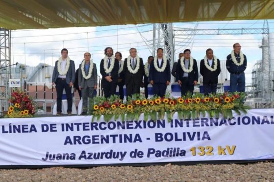 Inauguraron el electroducto "Juana Azurduy"