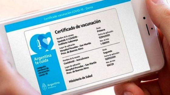 Pase Sanitario: Se prorroga la vigencia hasta el 21 de enero